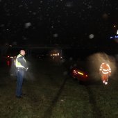 Rechtdoor in de sloot N206 Katwijk